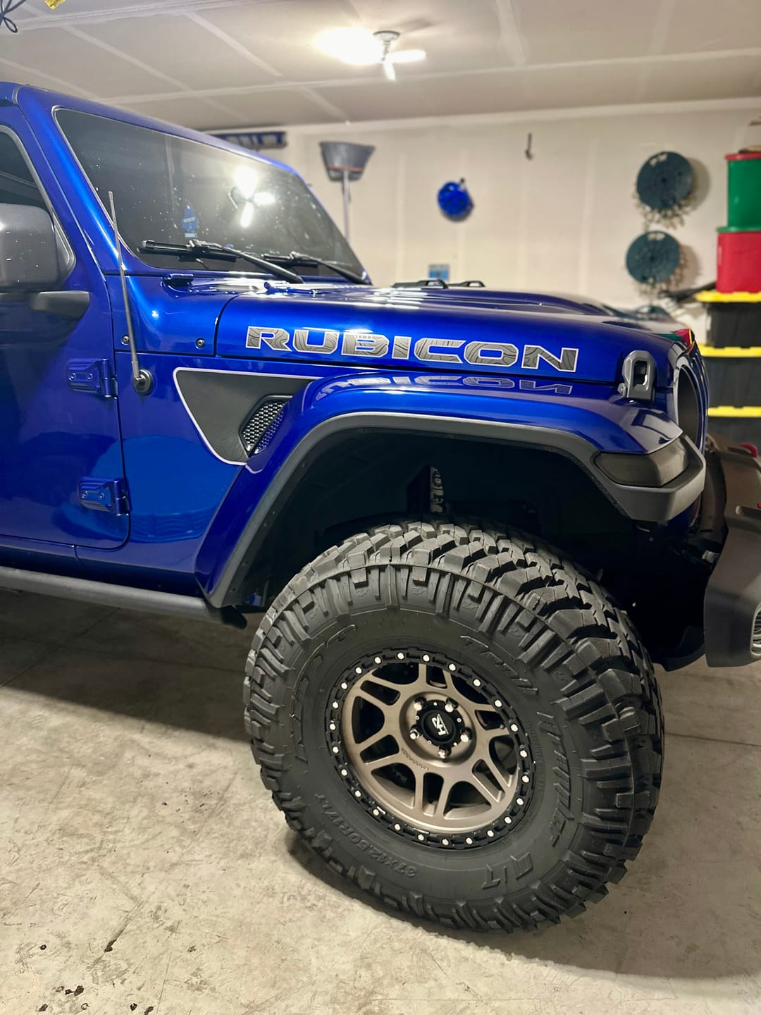 Customer photo review of Premium Black Topo Hood Lettering | Set of 2