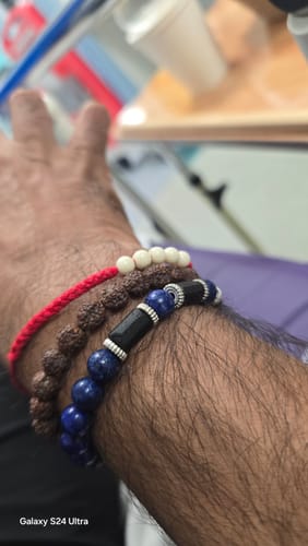 Customer photo review of Lapis Lazuli Third Eye Mala