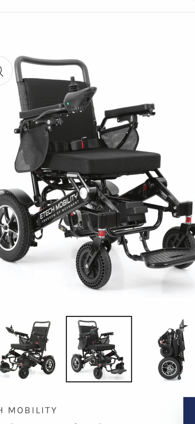 Customer photo review of Lightweight Electric Wheelchair | Folding Powerchair | Freedom Pro ST