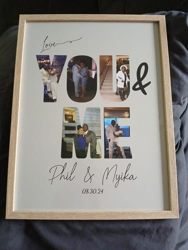 Customer photo review of You & Me - Personalized Poster