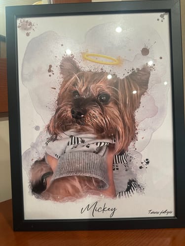 Customer photo review of Πορτραίτο Κατοικίδιου - Νερομπογιά