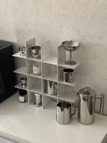 Customer photo review of Stello Countertop Grid Shelf