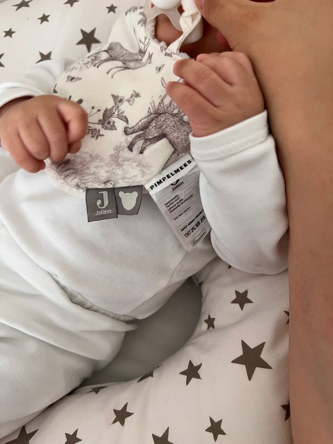 Customer photo review of Manta porta chupete Pimpelmees Forest Jollein