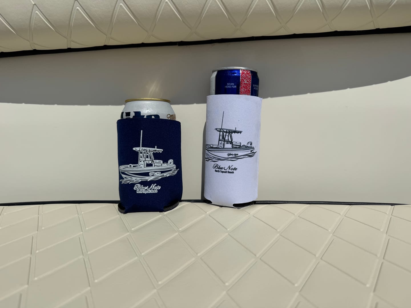 Customer photo review of Custom Boat Koozie