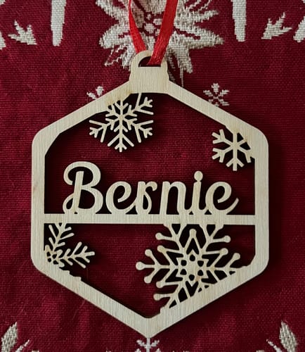 Customer photo review of Personalized Christmas Ornament