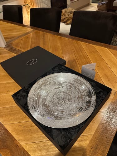 Customer photo review of 16" Salad Bowl Platter - Swirl
