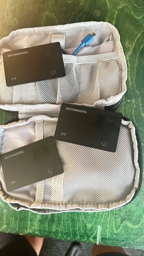 Customer photo review of SPOTMINDERS. Tracking card