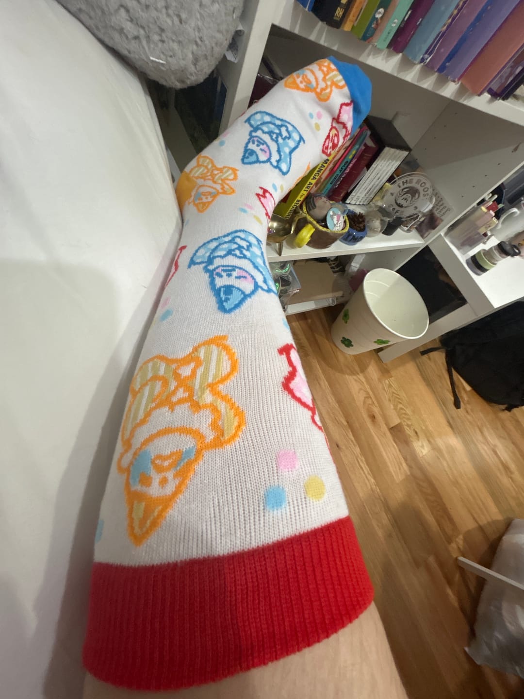 Customer photo review of Cute Lil Clown Socks!