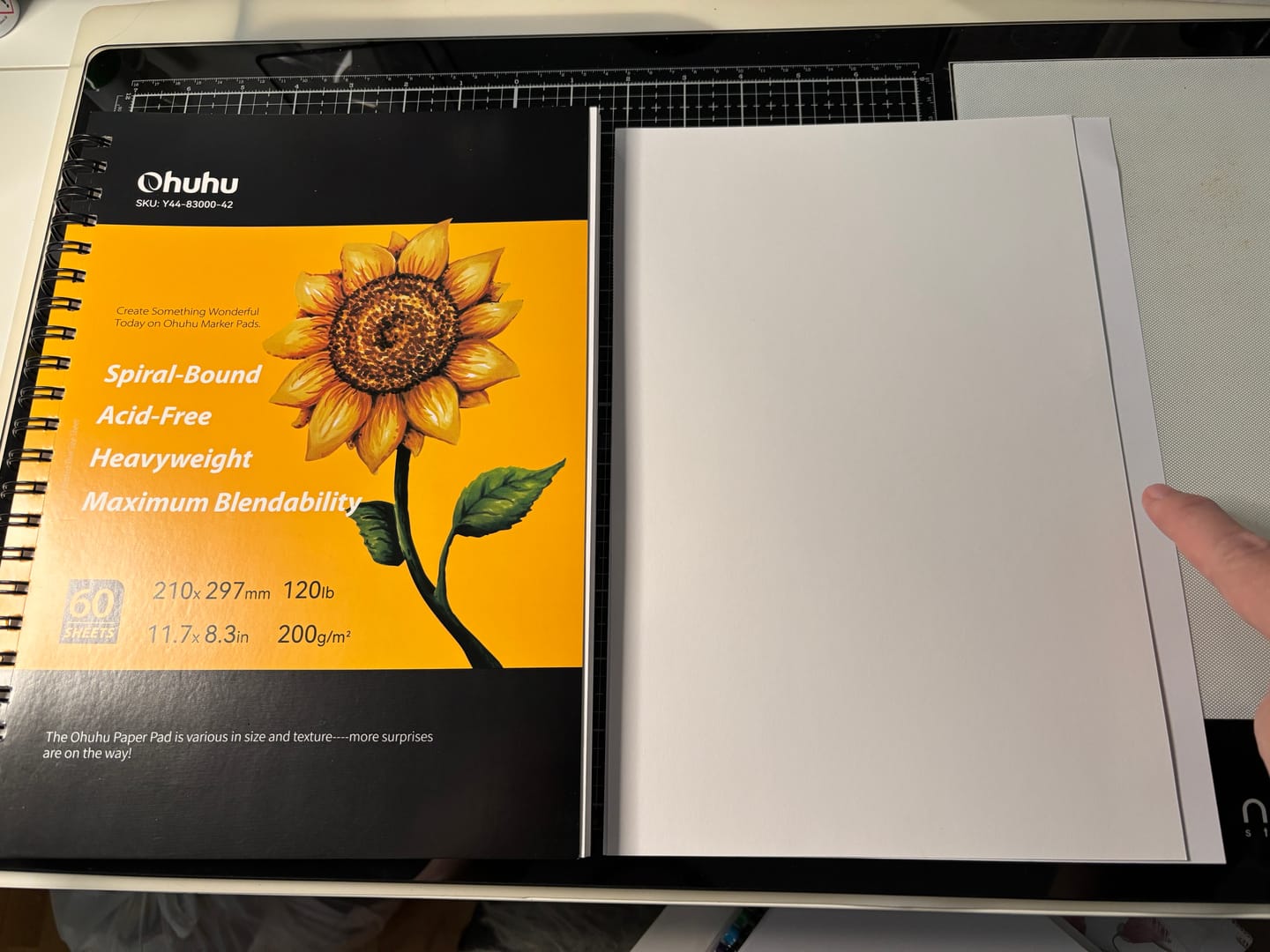Customer photo review of Ohuhu Spiral-Bound Marker Pad for Alcohol Markers
