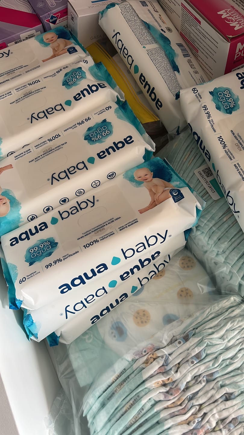 Customer photo review of Aqua Baby 12 Bolsas de 60 Toallitas Húmedas