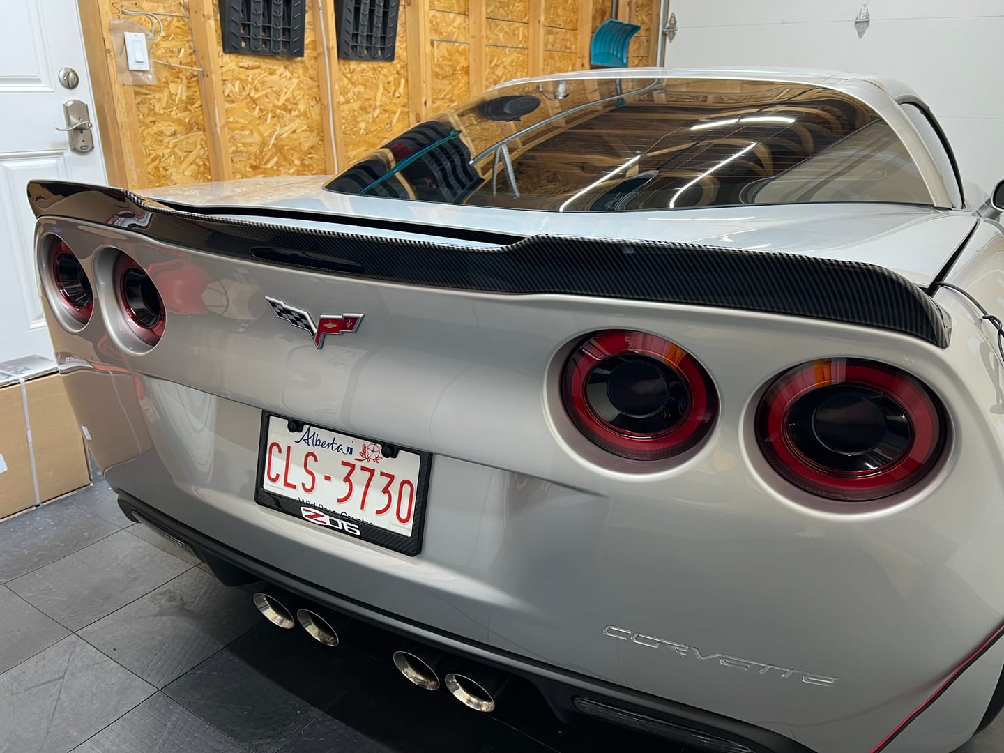 Customer photo review of Corvette C6 ZR1 Extended Rear Trunk Spoiler