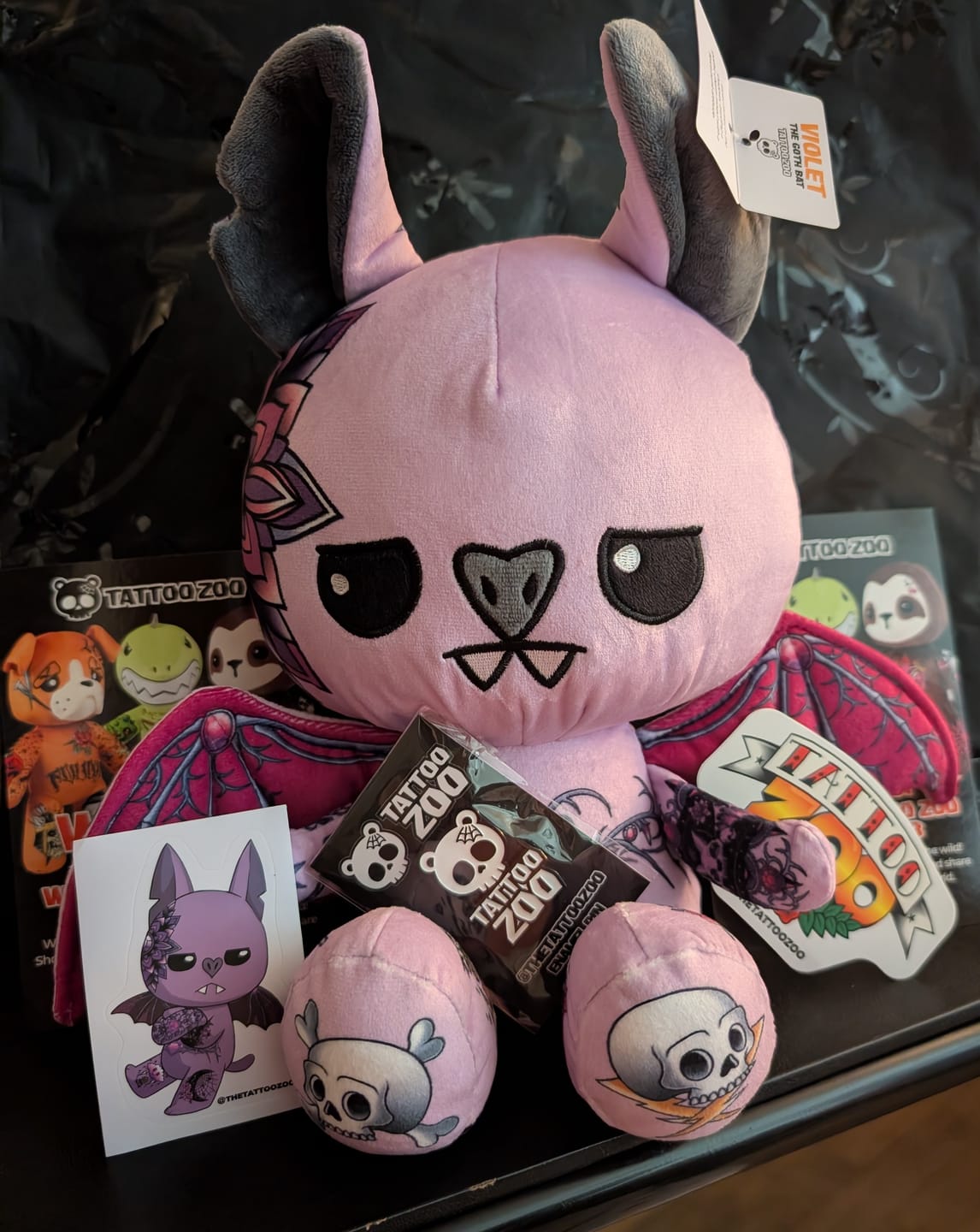 Customer photo review of Violet the Bat Plushie
