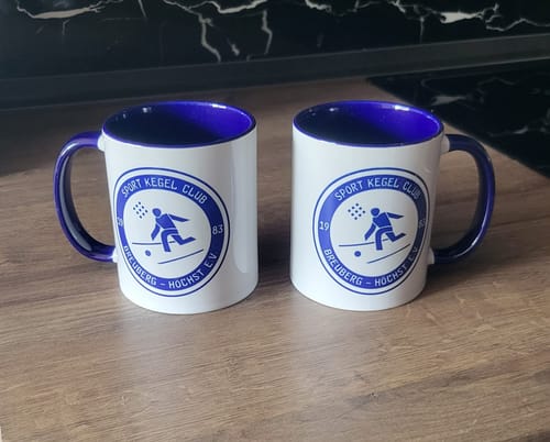 Customer photo review of TassenExpress - Becher Keramik Tasse mit Logo bedruckt 325ml Firmenlogo