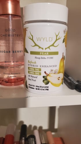 Customer photo review of Wyld - Pear 1:1 THC:CBG | Refresh D9