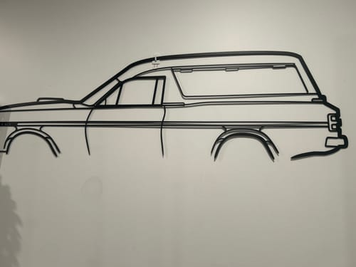 Customer photo review of Ford Falcon XY GT Panel Van Metal Wall Art Silhouette