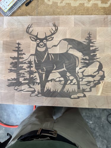 Customer photo review of Deer Inlay Digital File