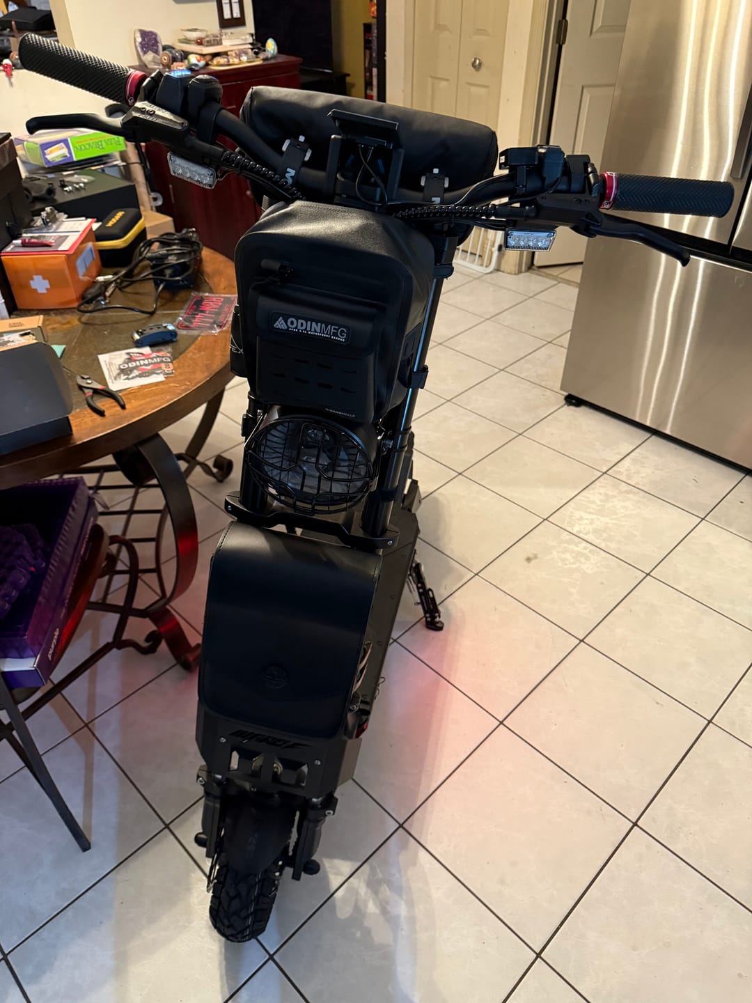Customer photo review of 4L - Dark Age Small Motorcycle Sissy Bar Bag
