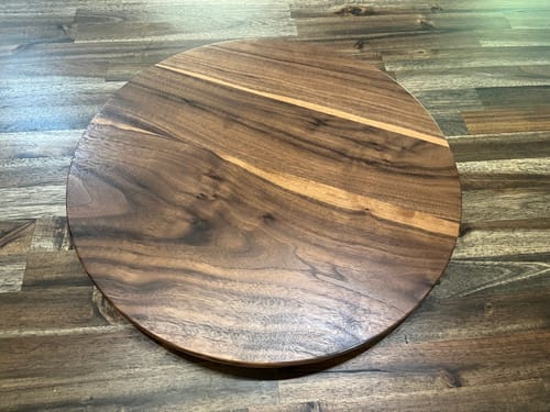 Customer photo review of 16" Circle + Clock Dials Style 2 Acrylic Router Template