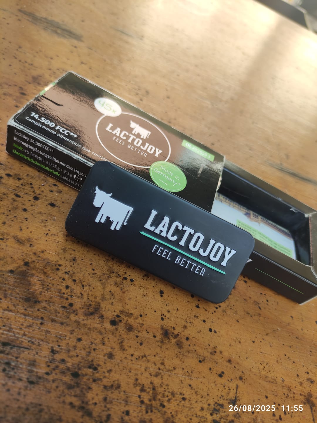 Customer photo review of LactoJoy Lactase Pills - 14.500 FCC - 240 pcs refill bag
