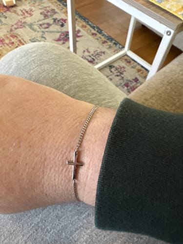 Customer photo review of CROSS BRACELET | Silver