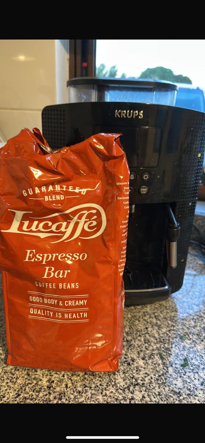 Customer photo review of Lucaffe Espresso Bar 1 kg Grano Entero