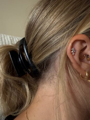 Customer photo review of Falling Leaf Flatback Gold