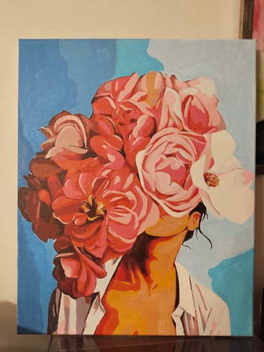 Customer photo review of El secreto de las Rosas (Pintura por Números) 40x50 cm