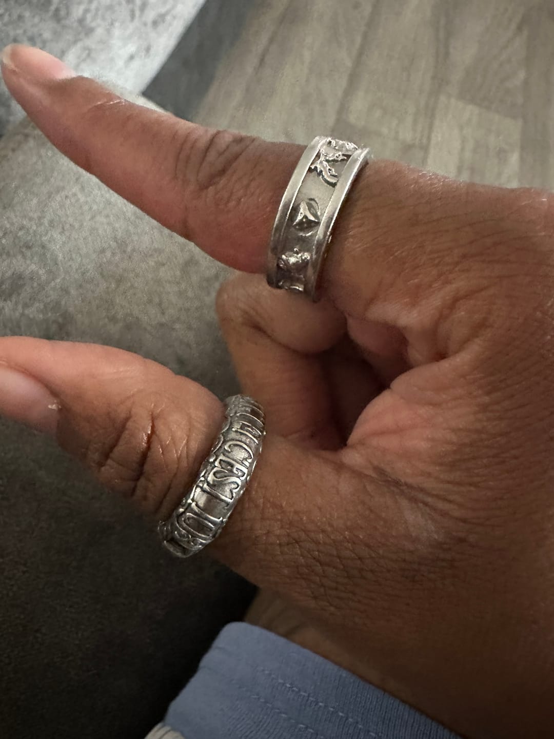 Customer photo review of UPGRADED CATACOMBS RING