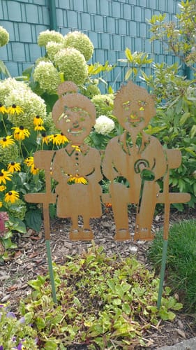 Customer photo review of Gartenstecker Oma & Opa