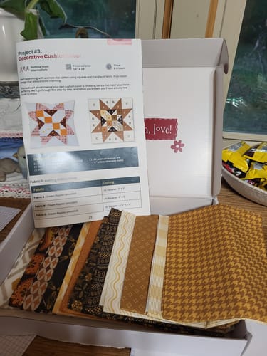 Customer photo review of Mrs Quilty Subscription Box 7