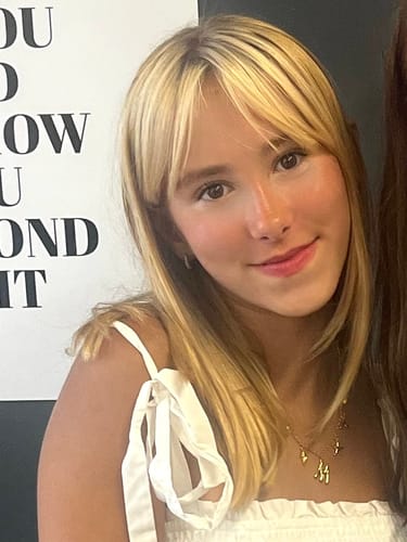 Customer photo review of GOLD OCEAN LETTER NECKLACE