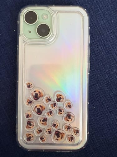 Customer photo review of Shaker Case™ with Custom Charms