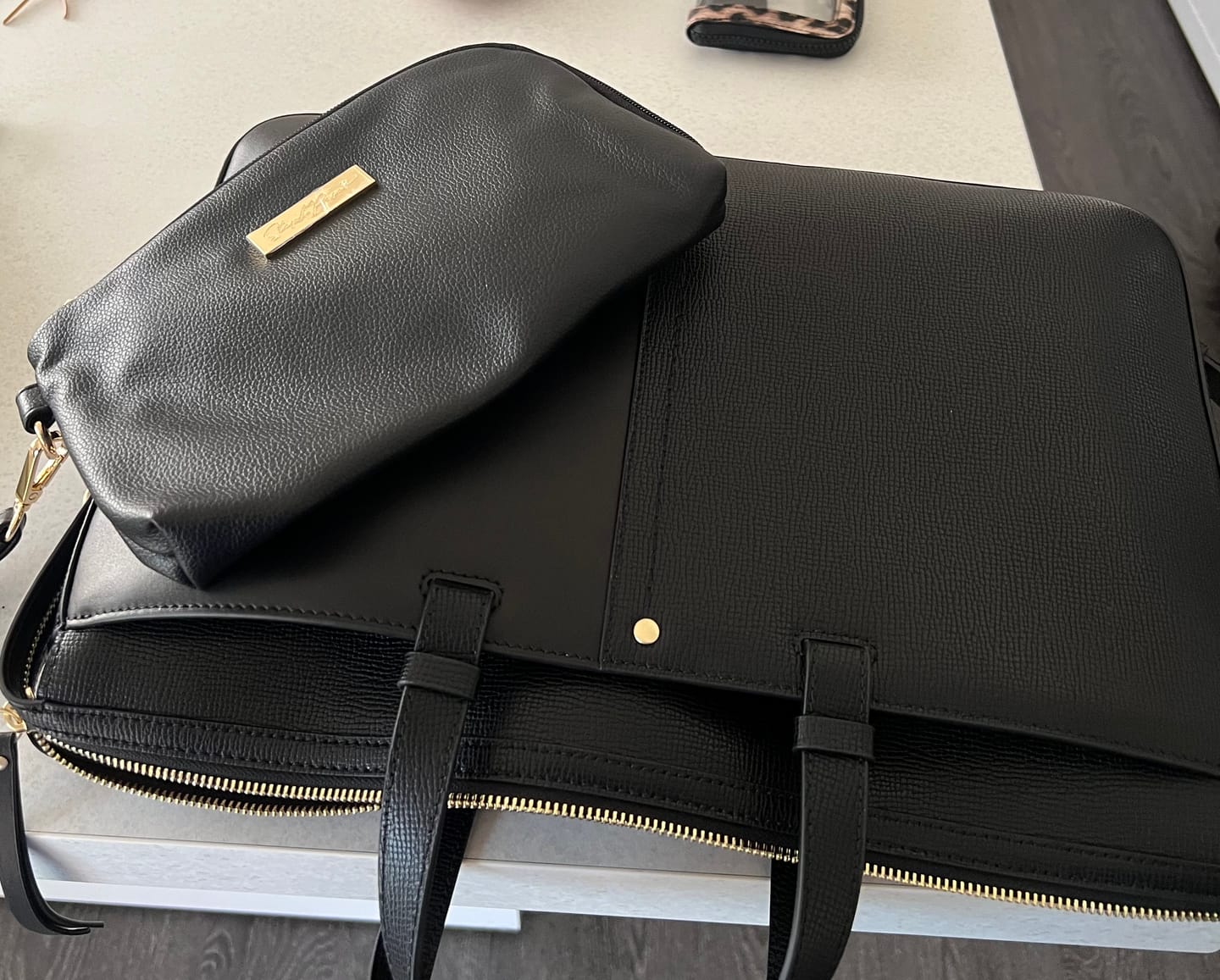 Customer photo review of Tech Pouch - Multipurpose Organiser - Black