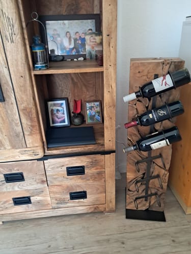 Customer photo review of Weinregal Weinständer Holz massiv XILON 100 cm