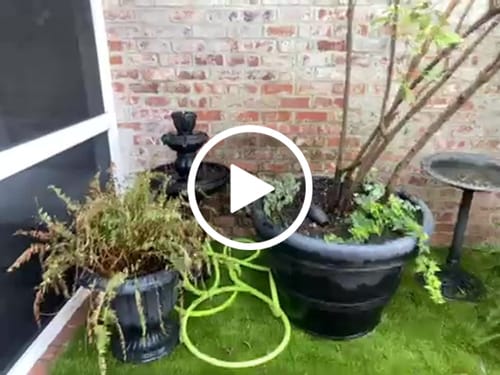 Customer video review of Two Button Fountain Pump and Battery Compartment - no connection port