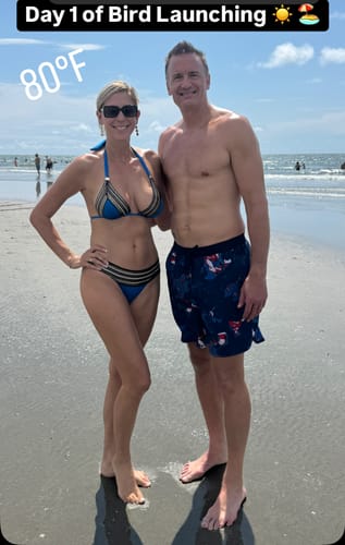 Customer photo review of Cobalt Banded Roma Top