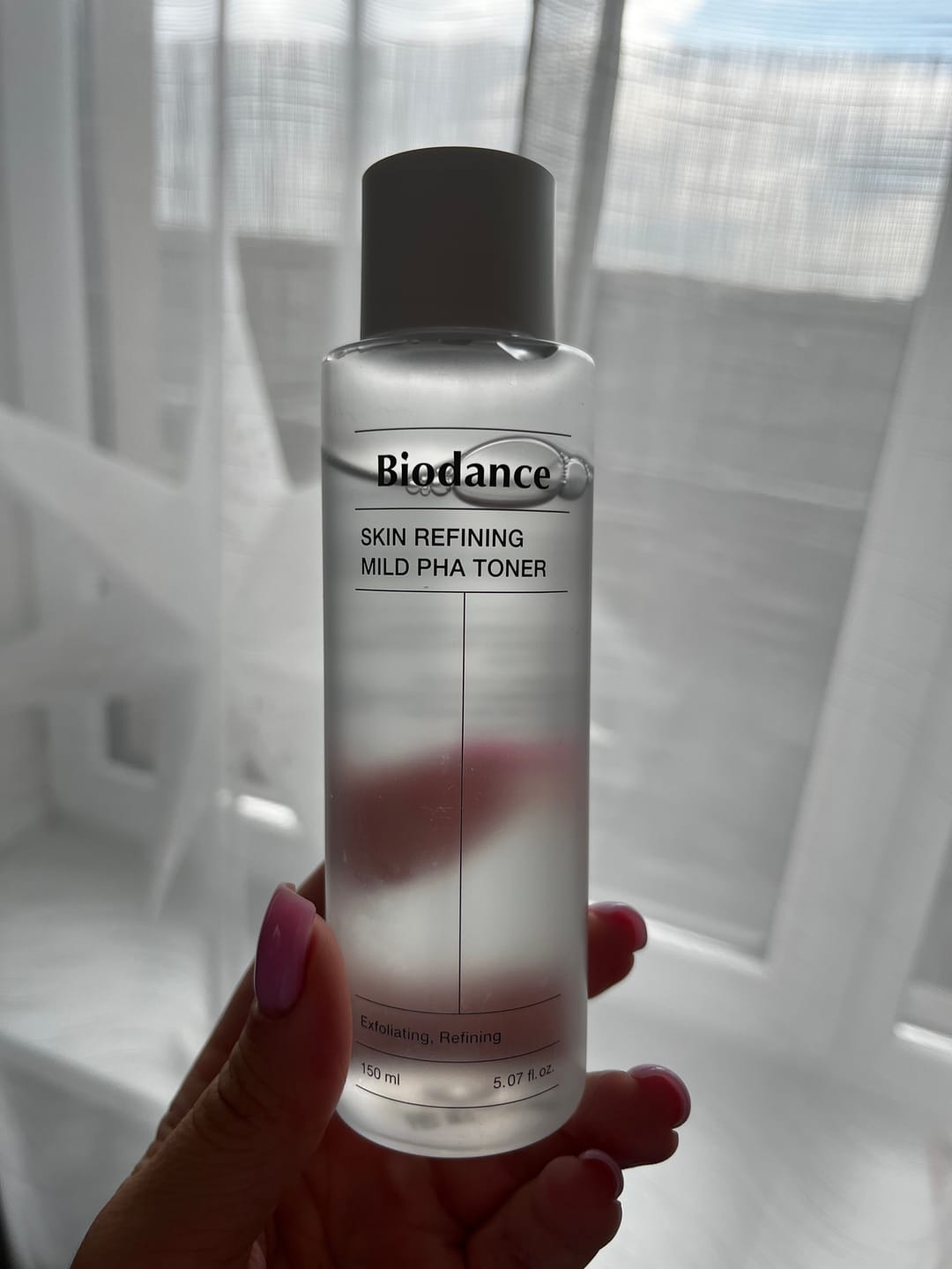 Customer photo review of Nostiprinošs toniks sejai ar PHA skābi Biodance Skin Refining Mild PHA Toner