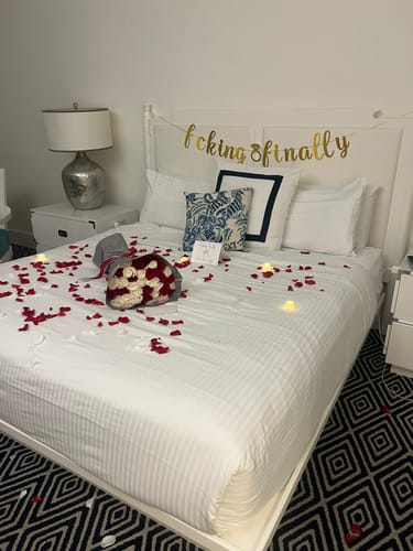 Customer photo review of White & Red Bouquet