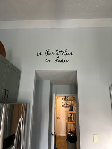 Customer photo review of In This Kitchen We Dance Metal Sign