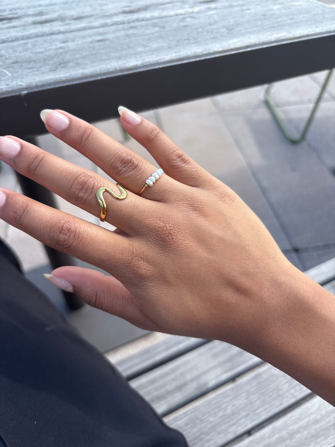 Customer photo review of Gold Wave Ring