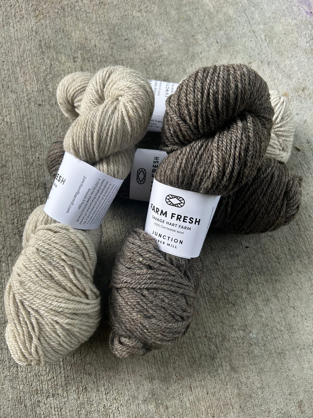 Customer photo review of Farm Fresh: Savage Hart Farm Light Grey 3-ply