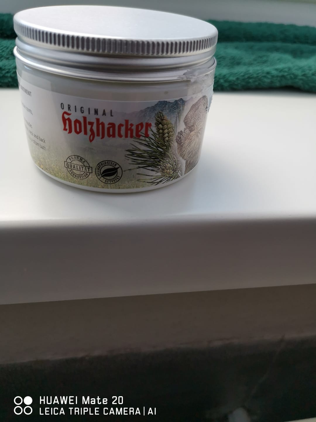 Customer photo review of Holzhacker Latschenkiefer Murmeltieröl Salbe 150 ml