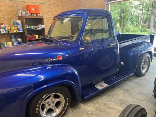 Customer photo review of Ford F 100 Established Date 1953-1956 Garage Monogram Steel Sign