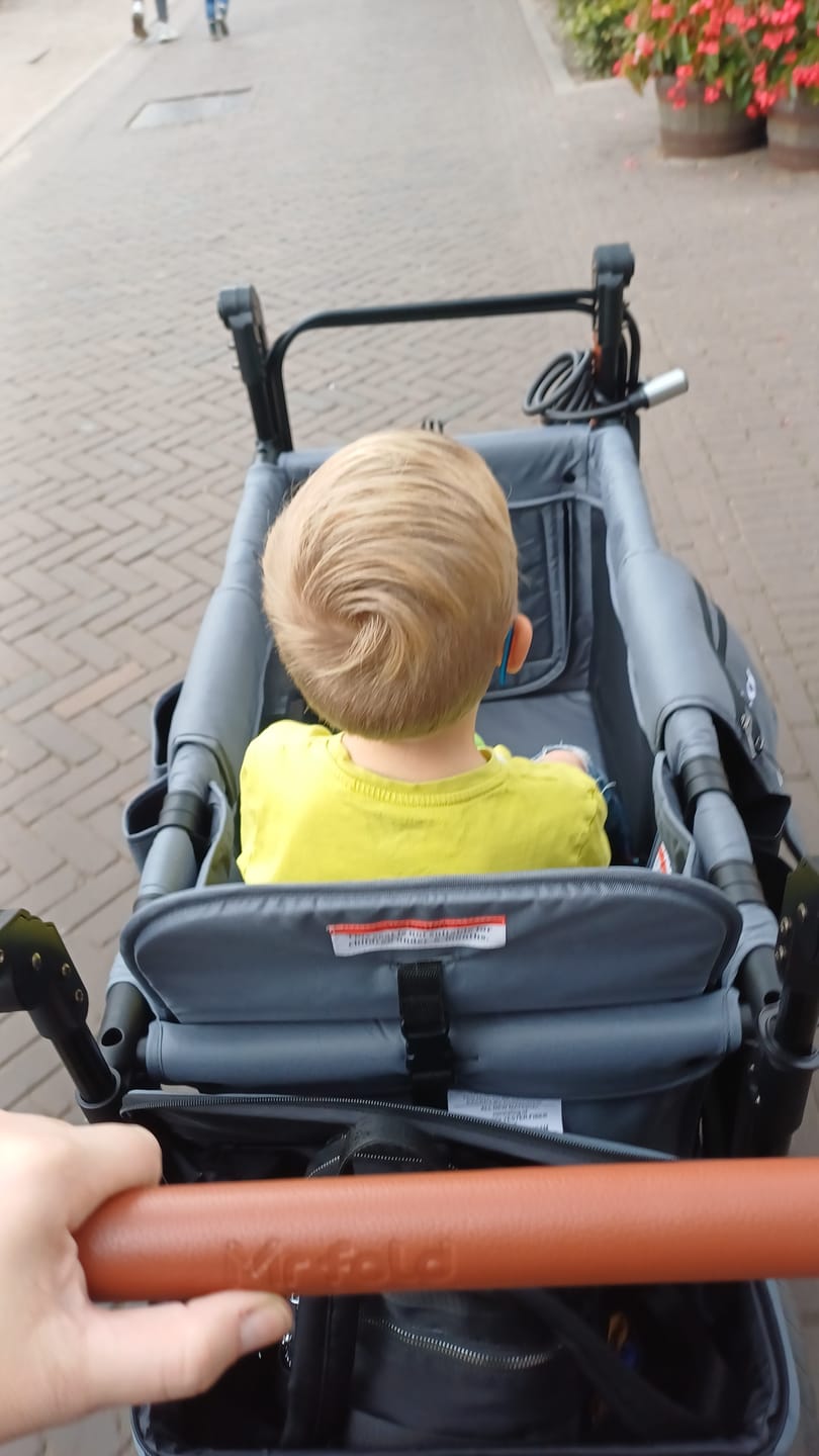 Customer photo review of P-Series Luxe 2-zits Kinderkar