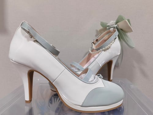 Customer photo review of Monet Garden Bride Elegant Shoes