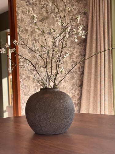 Customer photo review of Thalia - Peacock Distressed Concrete Wallpaper - Natural - Discontinuing