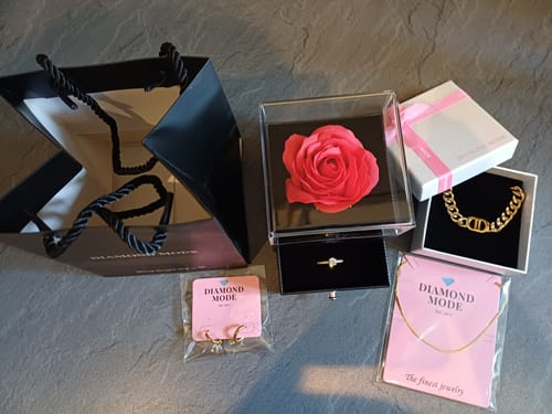 Customer photo review of Snake Skin Kette | 18K vergoldet