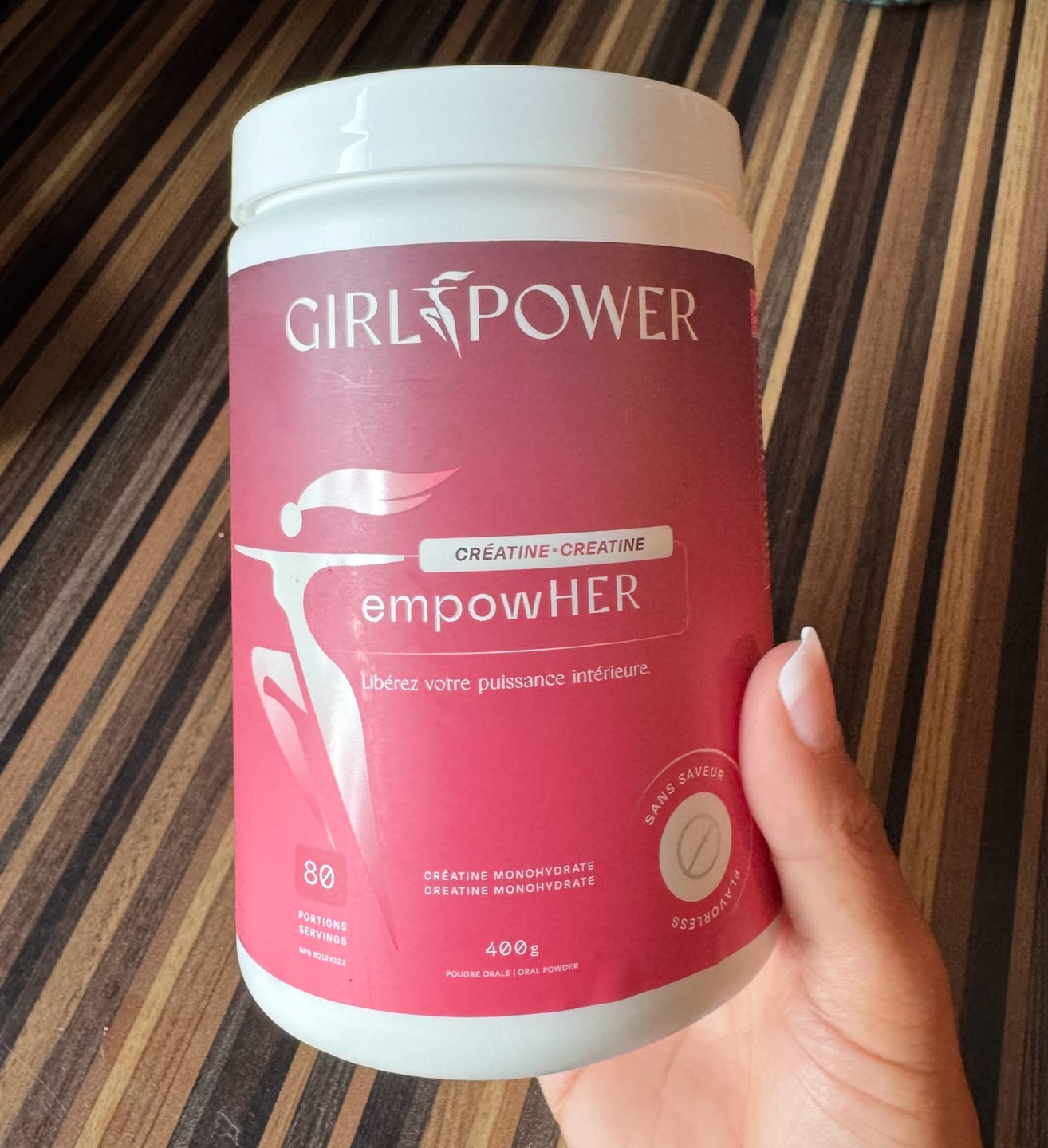 Customer photo review of Girl Power - EmpowHER Créatine 400g