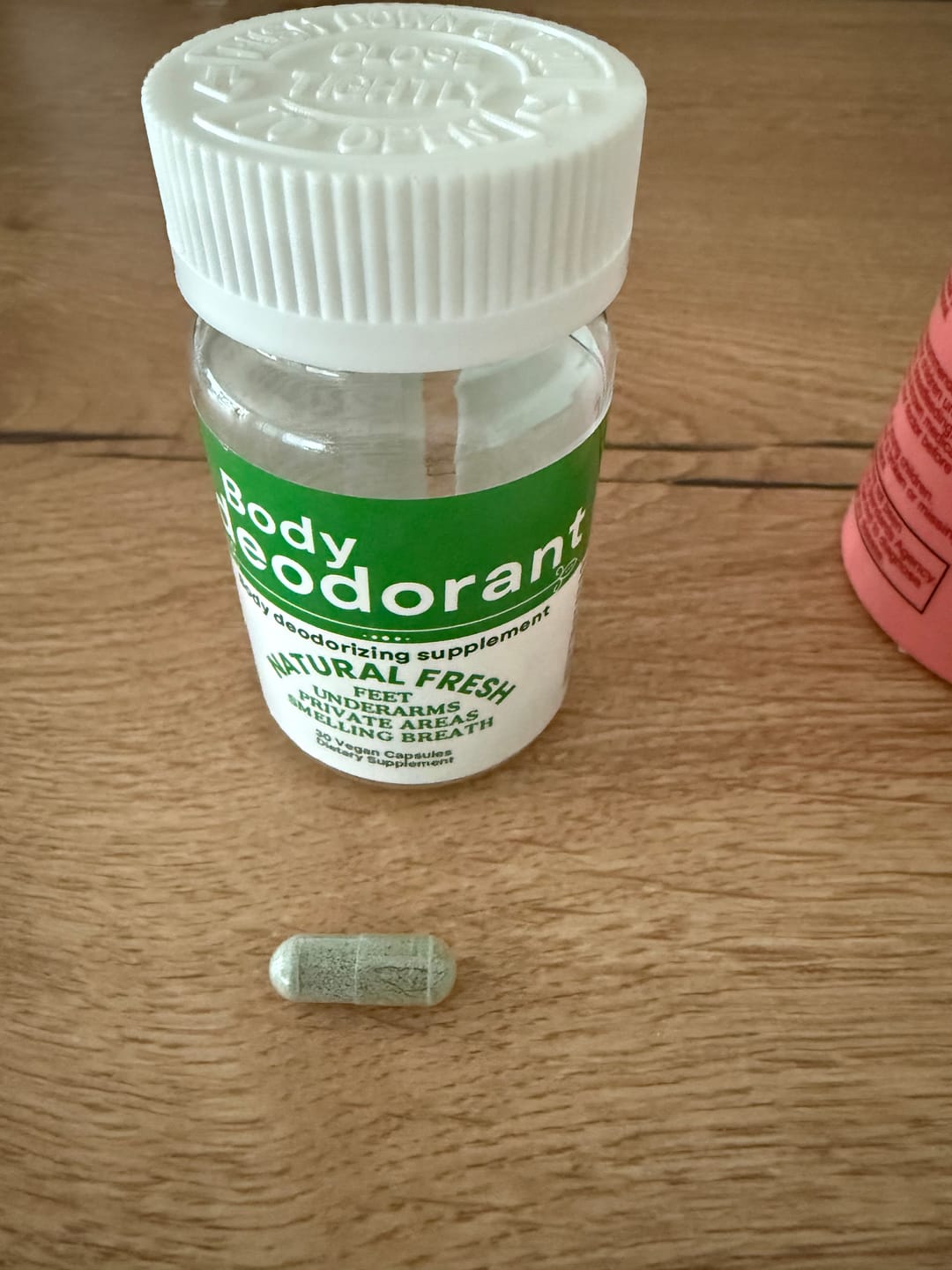 Customer photo review of Internal Deodorant Capsules – Natural Body Odor Control Supplement