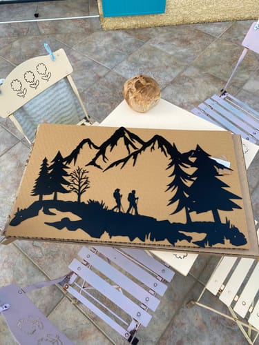 Customer photo review of Décoration Murale en Métal - Les Aventuriers de la Montagne (v2)